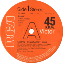 Shame by Evelyn Champagne King UK 12-inch single side-A.png