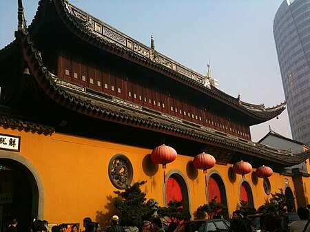 Buddhist Temple, Shanghai, China скачать