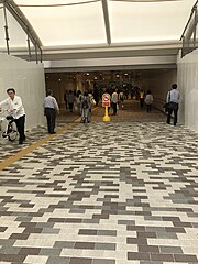 The new North Entrance of Shinkoiwa Station on the Sobu Line in Tokyo, opened on June 24, 2018