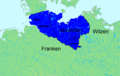 Obodrītu kņaza Drasko pakļautā teritorija (804–810).
