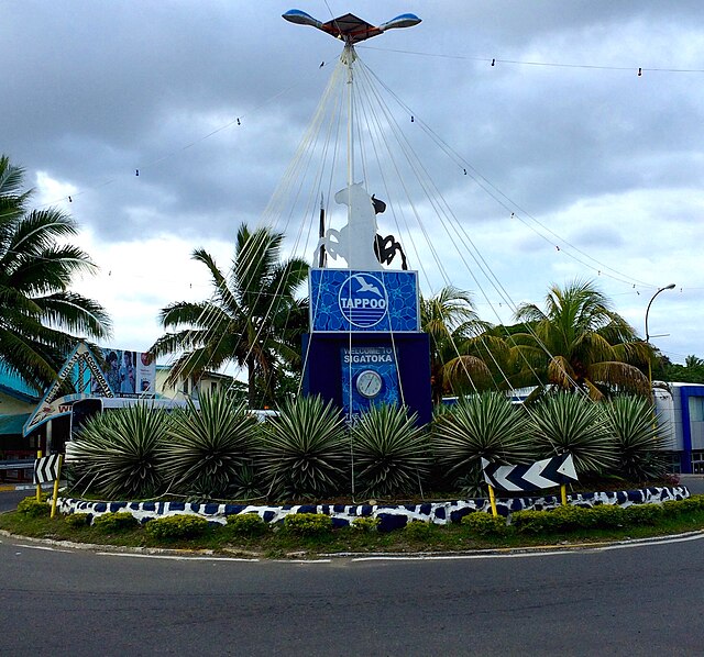 Sigatoka welcome sign.