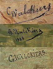 signature de Gustave Walckiers