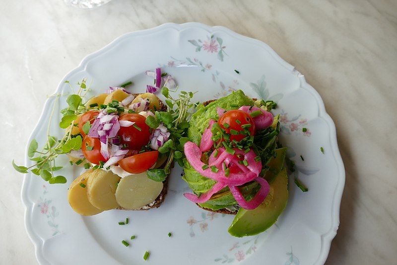 File:Smørrebrød in Copenhagen 01.jpg