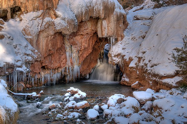 Soda Dam on Jemez Creek, north of Jemez Springs