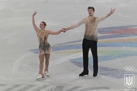 София Голиченко и её партнёр Артём Даренский на Олимпийских играх (2022)