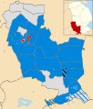 South Kesteven UK local election 2011 map.svg