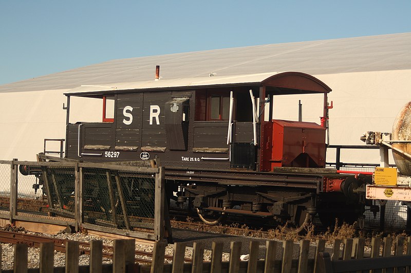 File:Southern Railway, 25T Bogie Goods Brake Van, No 56297, 1936 (British Railways No 041414) National Railway Museum NRMObjectNumber1980-7002.jpg