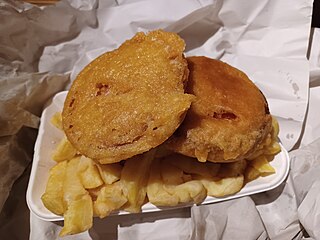 <span class="mw-page-title-main">Spam fritter</span> Slice of Spam fried in batter