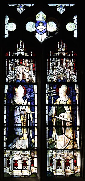 File:St Cyprian and St Clement in the Church of the Holy Angels, Hoar Cross.jpg