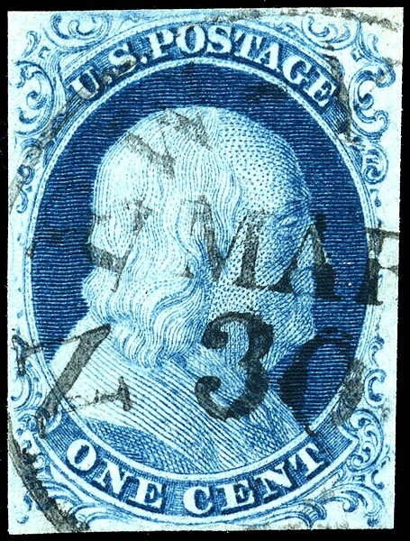 File:Stamp US 1851 1c type II.jpg