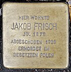 Stolperstein Remscheid Blumenstrasse 6 Jakob Frisch.jpg