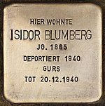 Stumbling block for Isidor Blumberg (Heidelberg) .jpg