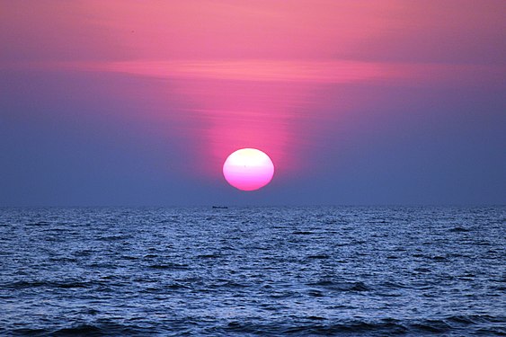 Sunset at Goa beach