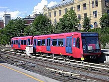 T2000 stock at Majorstuen T2007 and T2008 at Majorstuen, Oslo.jpg