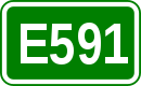 Zeichen der Europastraße 591