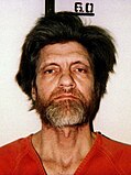 Mugshot of Ted Kaczynski in 1996.