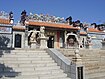 A front view of the temple