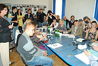 Тернопільські журналісти на прес-конференції у Тернопільському прес-клубі
