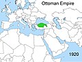 Ottoman Empire (1299–1922 AD) in 1920 AD.