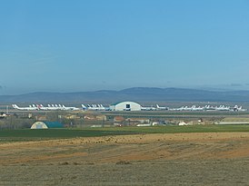 Панорамный вид на аэропорт Теруэль в 2016 году, вид с востока