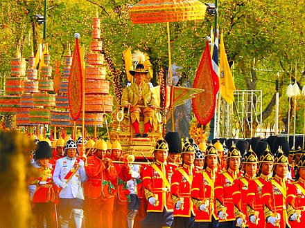 The coronation of King Rama X B.E. 2562 (A.D. 2019)