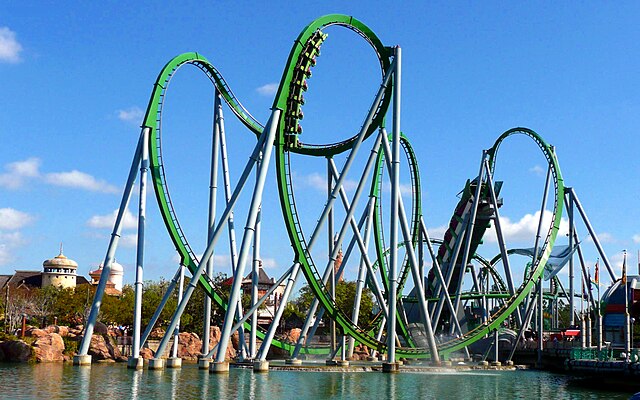 Description de l'image The Hulk Coaster (5143123646).jpg.