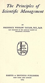 <i>The Principles of Scientific Management</i> Monograph published by Frederick Winslow Taylor