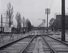 The Queensway under construction in 1956 as the "Queen Street West Extension" The Queensway construction 1956.jpg