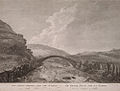 Le grand pont sur la Taffe dans la principaute de Galles (juillet 1775) d'après Richard Wilson (National Library of Wales).