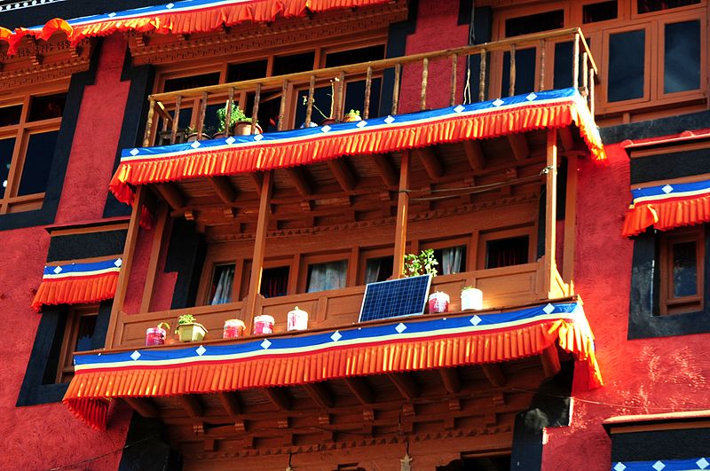 File:Thiksey Monastery- Colours.JPG