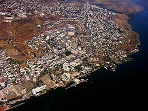 Vedere aeriană a orașului Tiberias