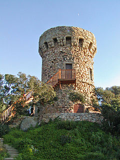 Torra di Micalona Genoese coastal defence tower in Corsica