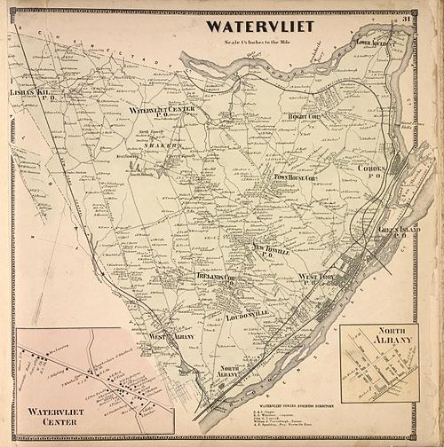 Town of Watervliet in 1866