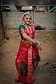 Traditional bharatanatyam costume