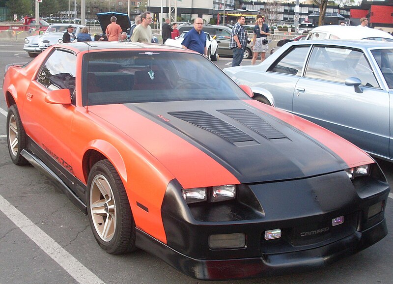 File:Tuned Chevrolet Camaro Z28 (Orange Julep '13).JPG