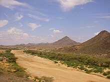 Dry riverbed of the Turkwel river, just outside Lodwar town in Turkana County, Kenya Turkwel River Outside Lodwar Town in Turkana County Kenya.JPG