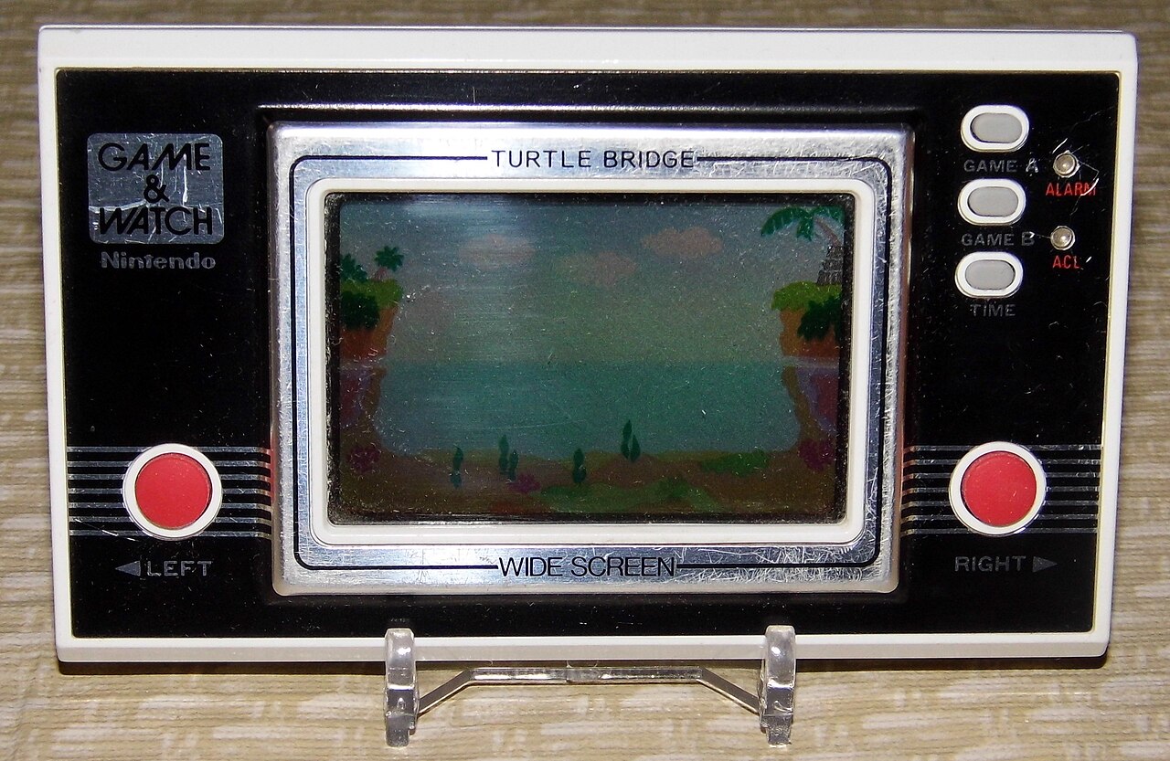 File:Turtle Bridge Game & Watch by Nintendo, Model TL-28, Made in 
