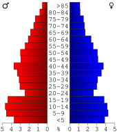 Bevolkingspiramide Payette County