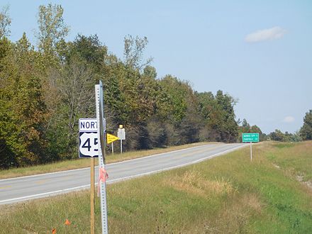 US 45 north of IL 141