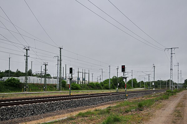 Substation for rail power supply in Adamsdorf