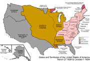 خريطةالولايات المتحدة 1804