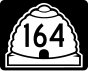 State Route 164 marker