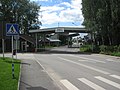 خیابان سپا / خیابان سمینارا. مرز و ایست بازرسی بین والگا، استونی و والکا در لتونی از سمت استونی
