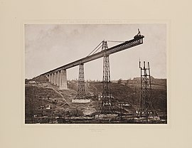 The La Bouble Viaduct under construction