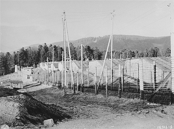 View of Natzweiler-Struthof concentration camp after liberation