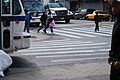 This photo is of Wikis Take Manhattan goal code S7, Crosswalk-Zebra, stripes w/ no outer lines.