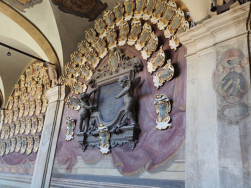 Wappen im Palazzo dell’Archiginnasio