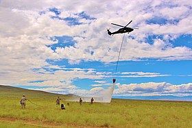 The Washington National Guard is trained to fight forest fires. Washington National Guard fights fires.jpg