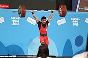 Deutsch: Gewichtheben bei den Olympischen Jugendspielen 2018; Tag 2, 10. Oktober 2018; Jungen 62 kg English: Weightlifting at the 2018 Summer Youth Olympics at 8 October 2018 – Boys' 62 kg