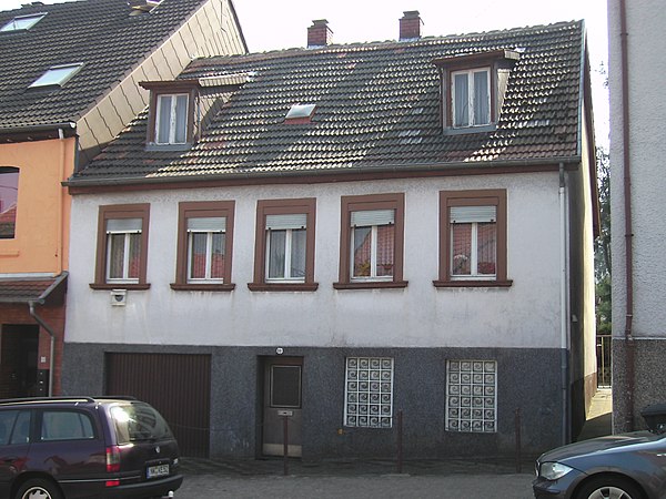 Honecker's childhood home in Wiebelskirchen